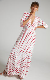 Rue Stiic - Faye Maxi Dress in Elle Polka Dot