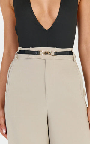 Karlene Belt - Thin Belt in Black