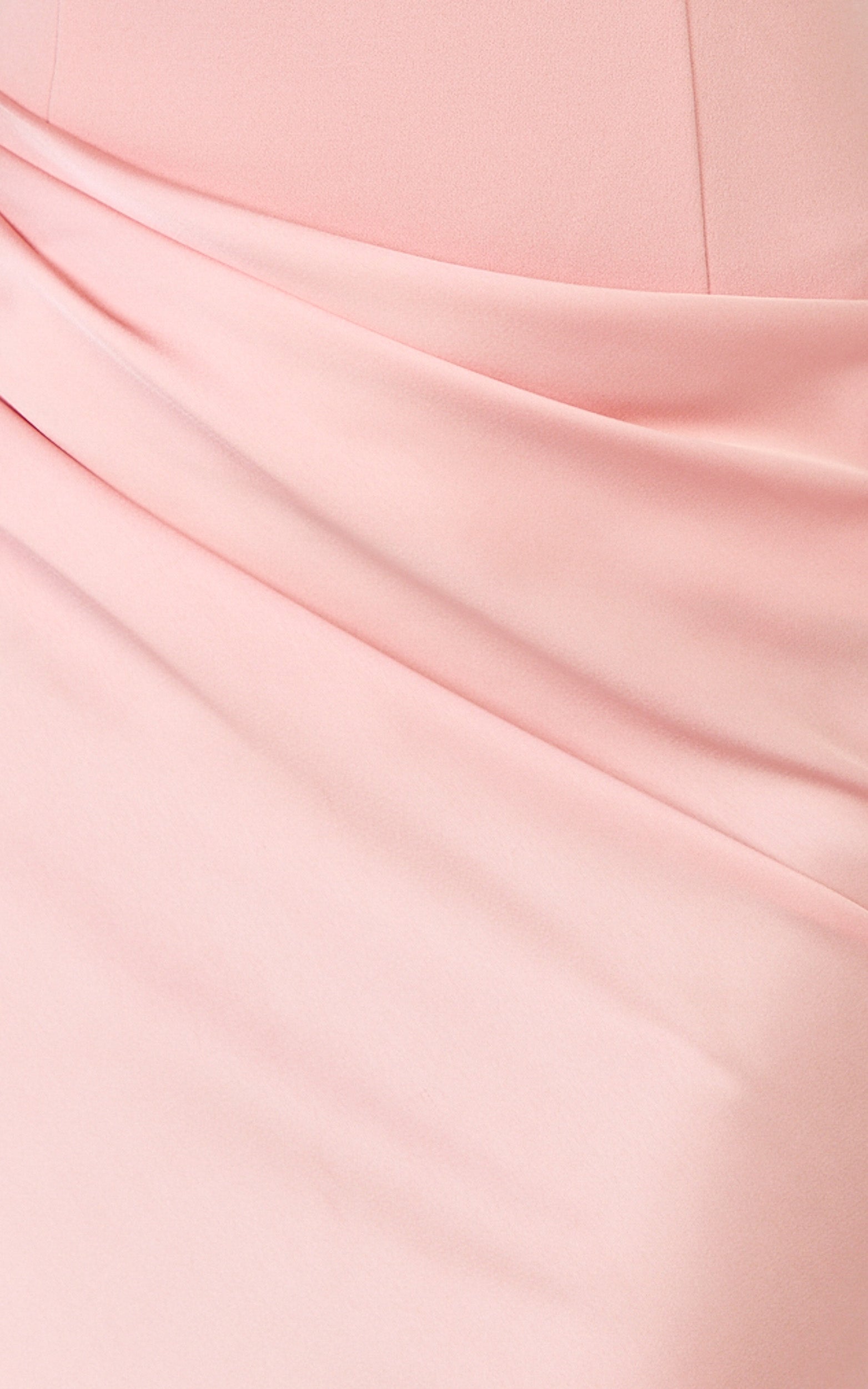 Solene Maxi Dress - Halter Neck Draped Cowl Waist Dress in Pink