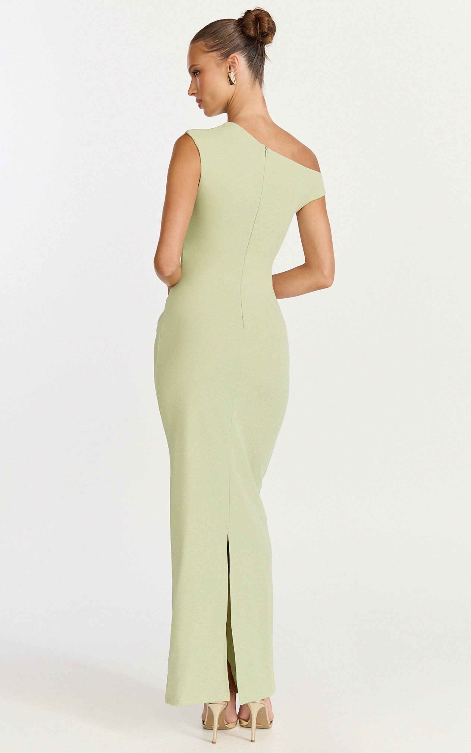 Genie Maxi Dress - Off The Shoulder Dress in Sage