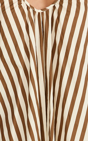 Raye Midi Dress - Sleeveless Dress in Chocolate