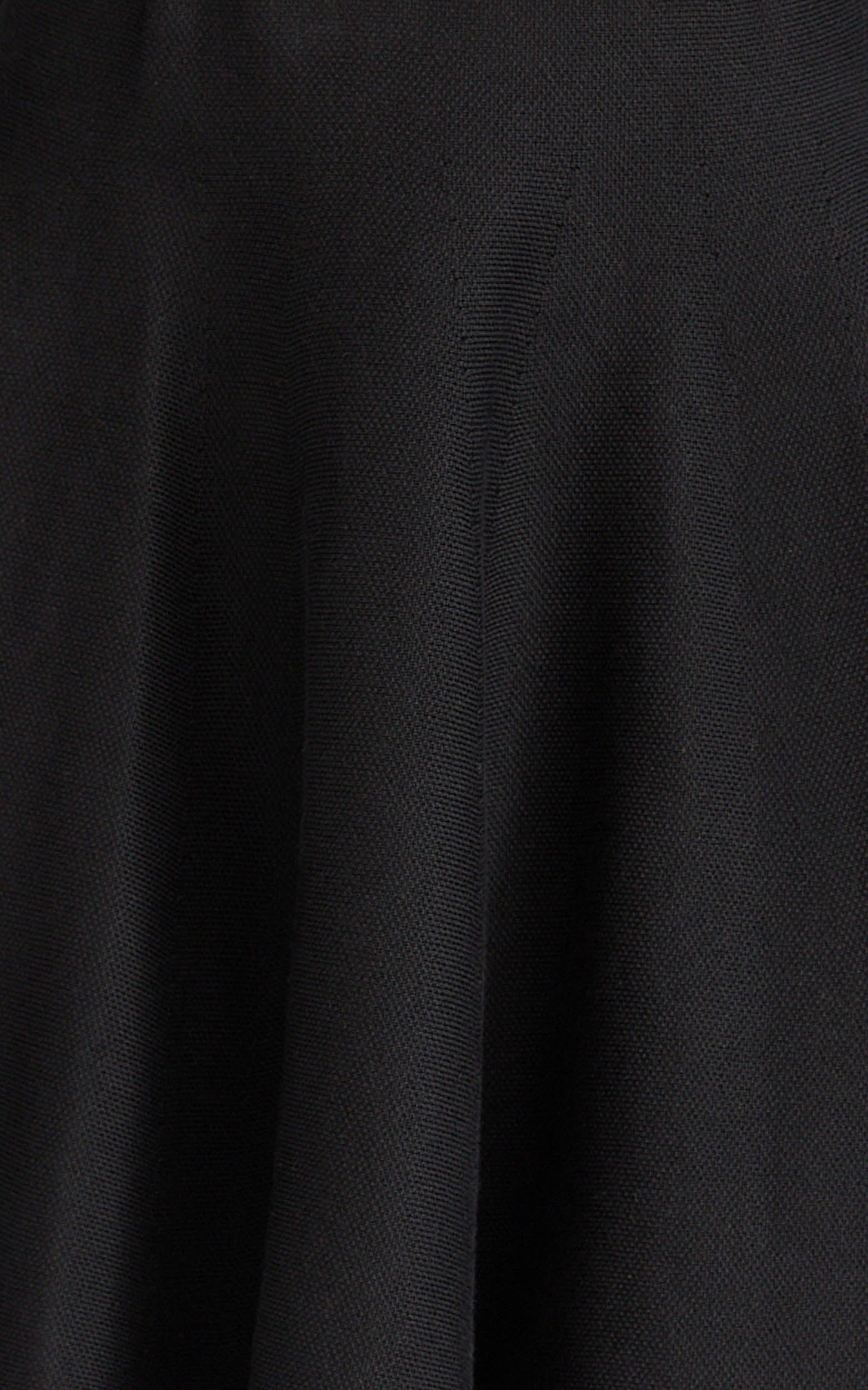 Farrah Mini Skirt - High Waisted A Line Skirt in Black