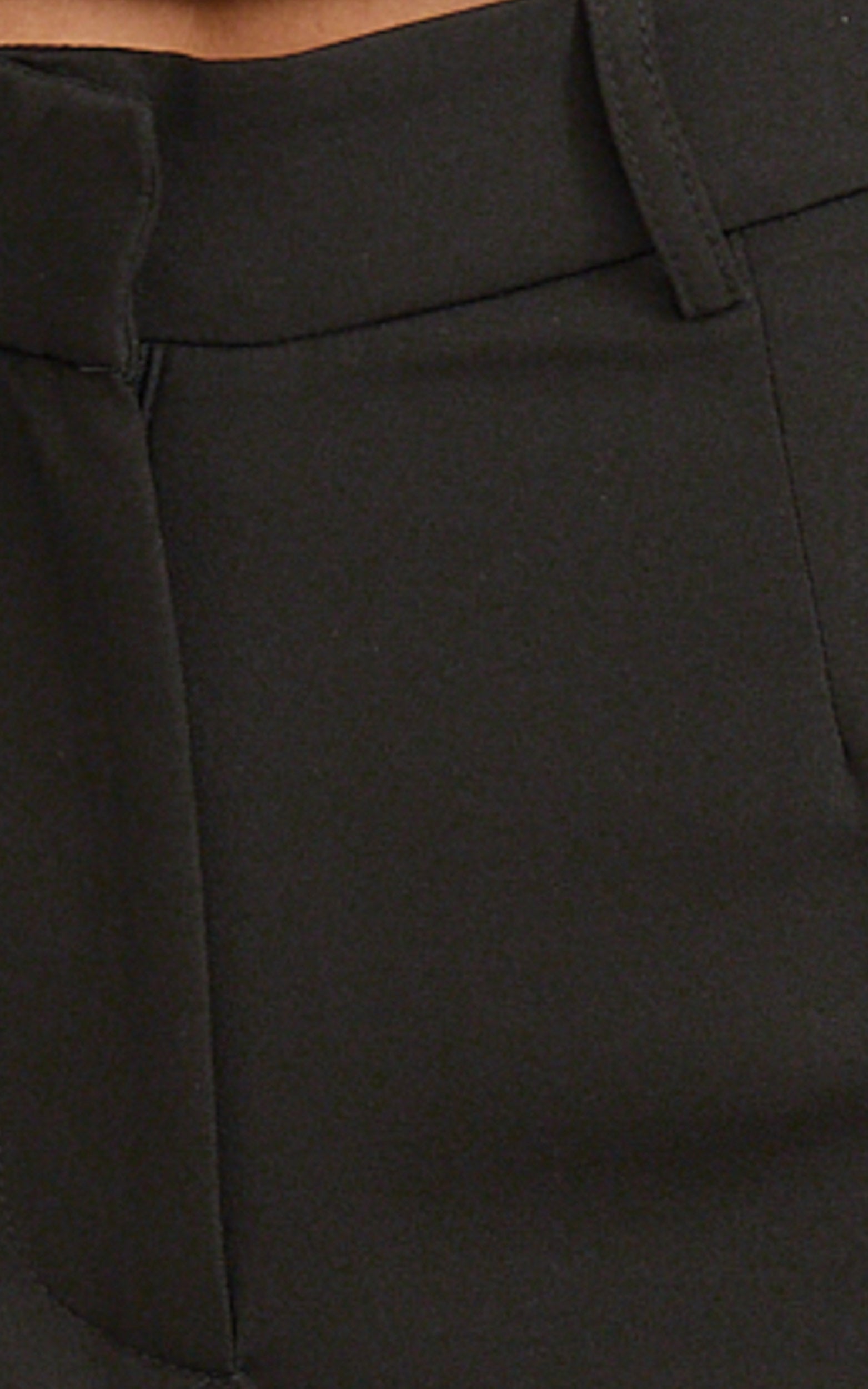 Isla Pants - Mid Waisted Straight Leg Tailored Pants in Black