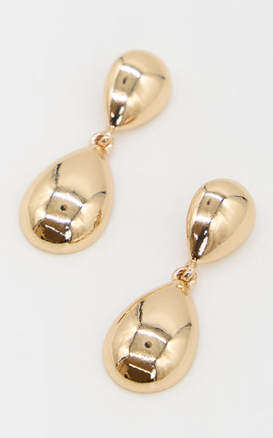 Alba Earrings - Statement Drop Earrings in Gold