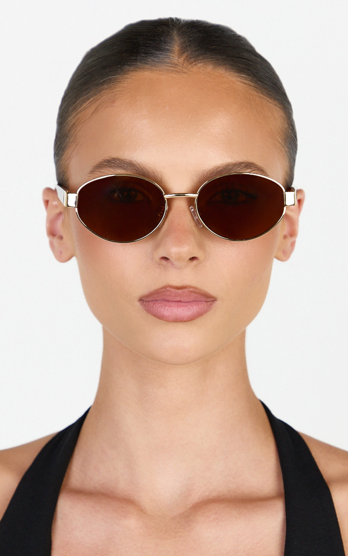 Henrietta Sunglasses - Round Sunglasses in Gold