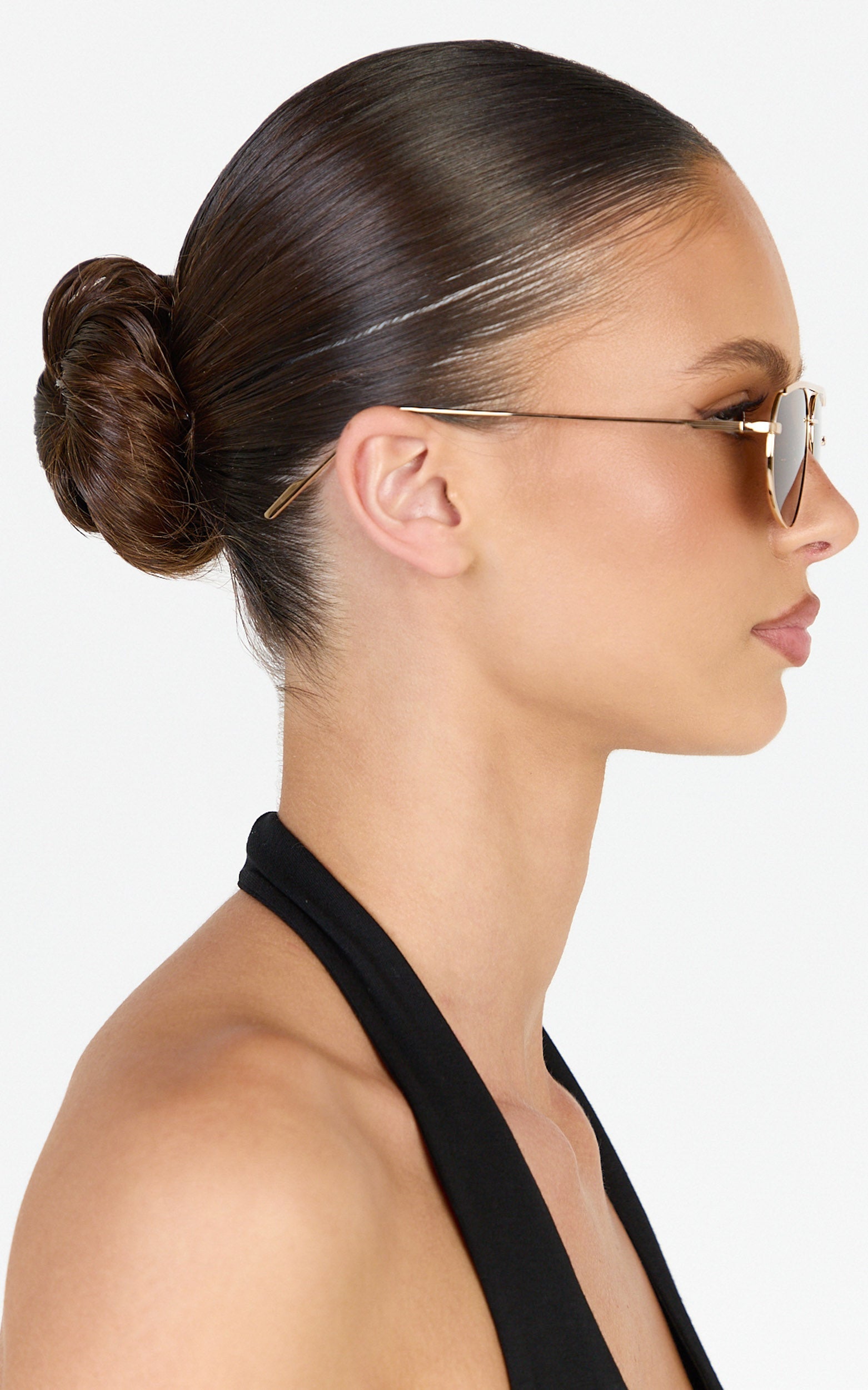 Inez Sunglasses - Square Sunglasses in Gold