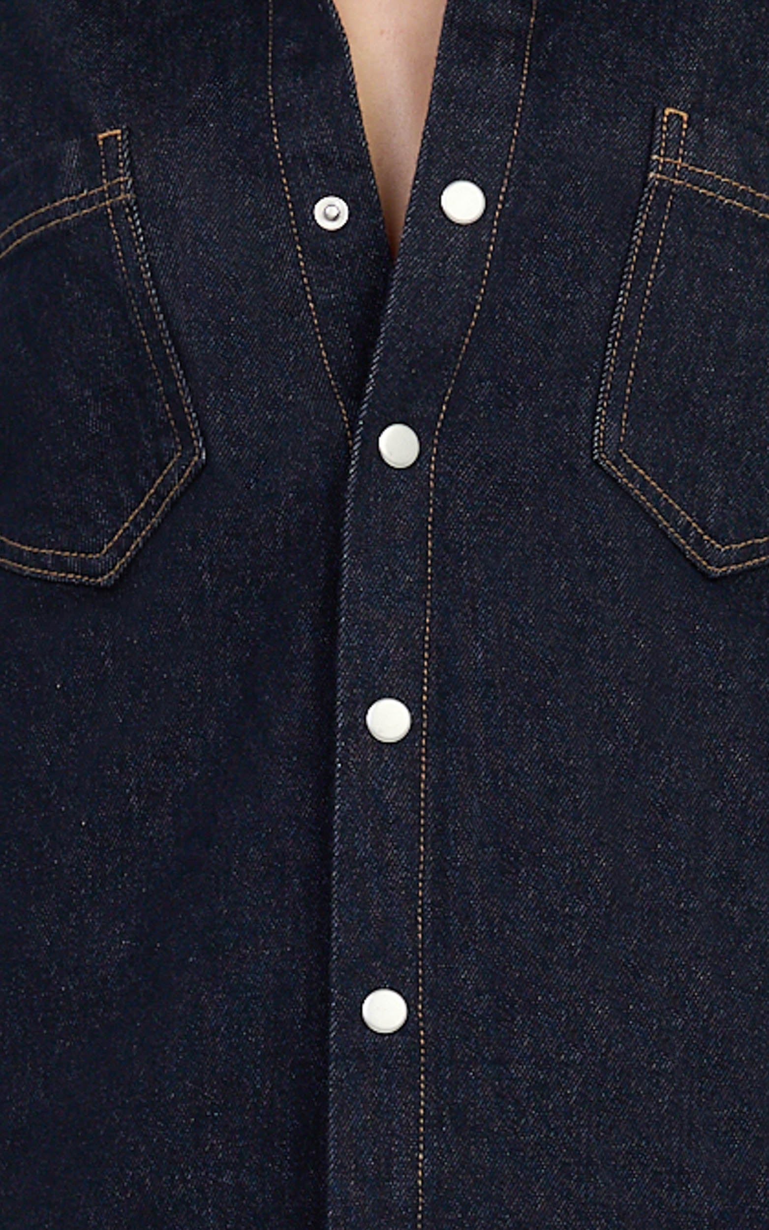 Faharra Shirt - Recycled Cotton Denim Shirt in Raw
