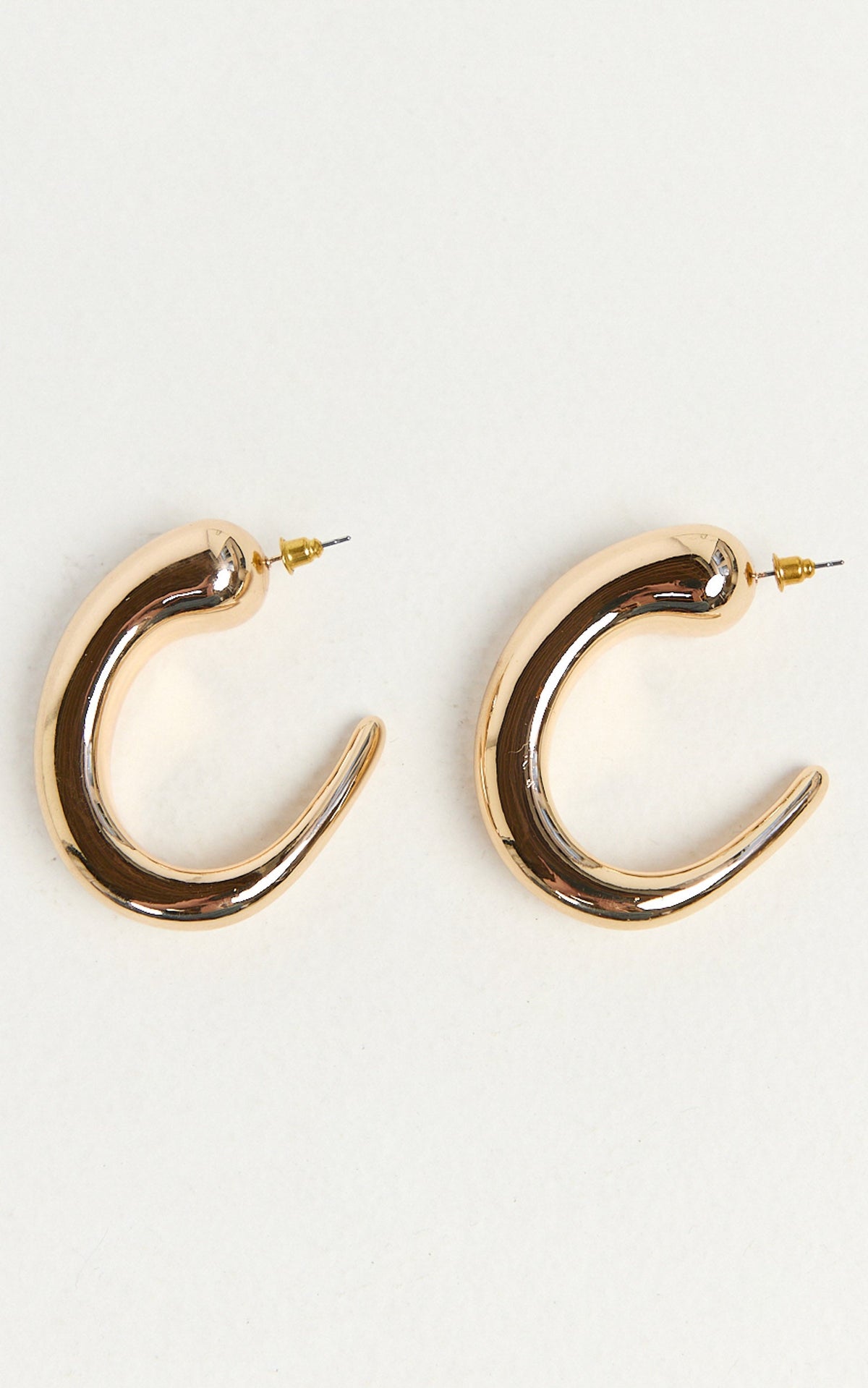 Sanya Earrings - Chunky Hoop Earrings in Gold