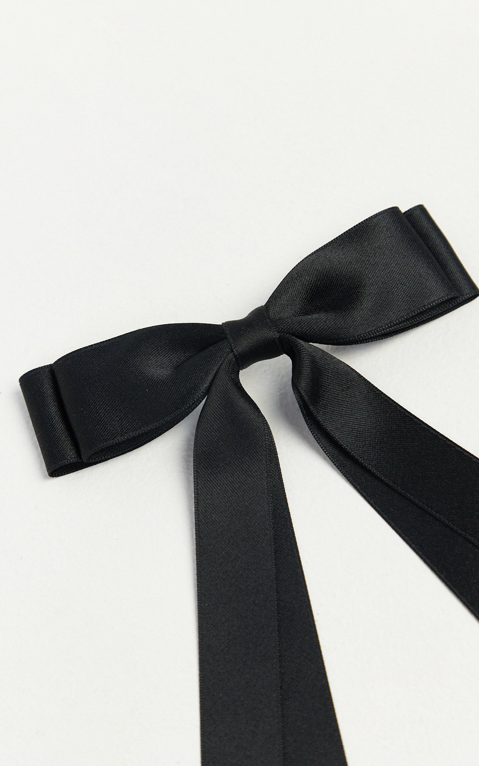 Dolores Hair Clip - Ribbon Hair Clip in Black