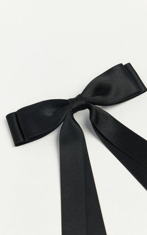 Dolores Hair Clip - Ribbon Hair Clip in Black