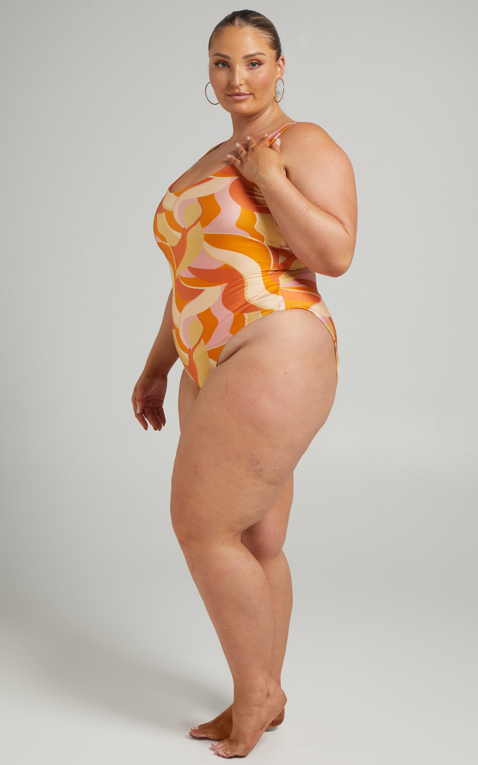 Malik One Piece - Low Back One Piece in Summer Swirl