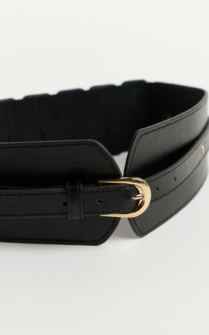 Jacqueline Belt - Corset Belt in Black