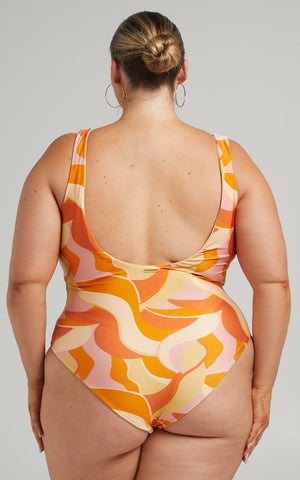 Malik One Piece - Low Back One Piece in Summer Swirl