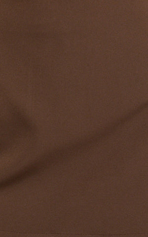 Hyde Skort - Mid Waist A-Line Skort in Chocolate