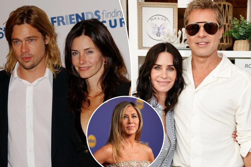 Courteney Cox & Brad Pitt Reunite After 20 Years