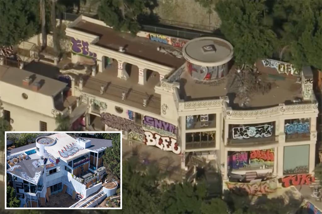 Graffiti, Squatters Plague Billionaire's Son's Abandoned Mansions